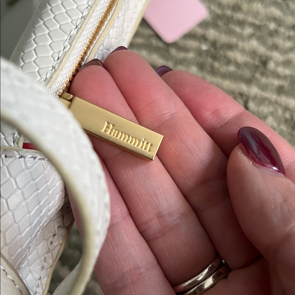 Hammitt Mini Hunter Backpack in Marshmallow with Gold Rivits - Picture 11 of 12